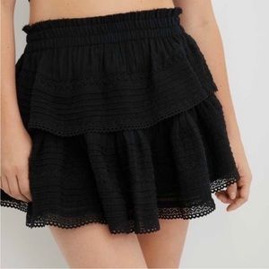 Aerie Rock n Ruffle Mini Skirt